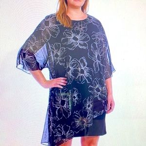 IGNITE EVENINGS SHEATH ROSE GOLD OVERLAY NWT